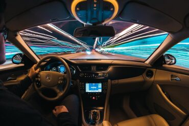 behind the wheel with blurry vision