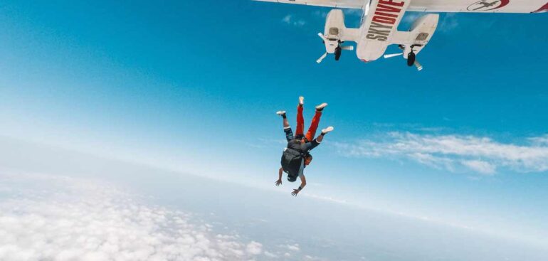 Free Jumping Out Of An Airplane Photo